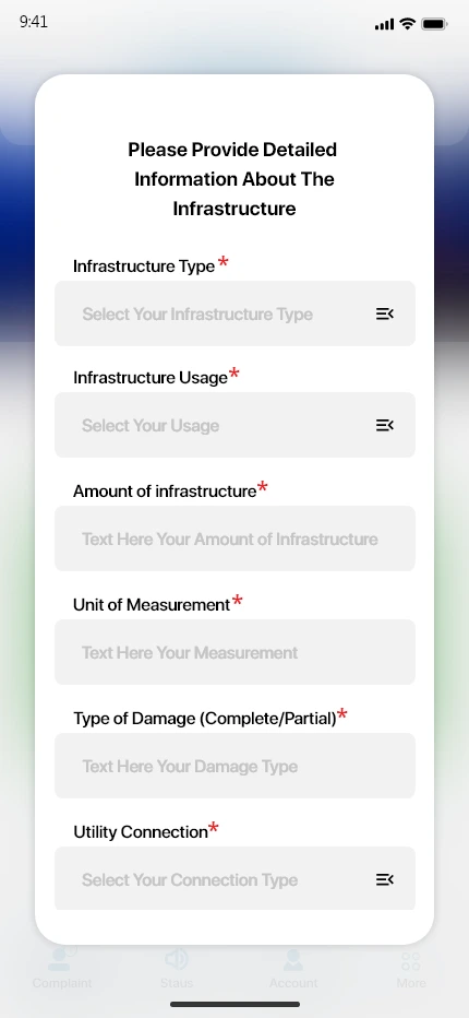 CCDB — Infrastructure app screen