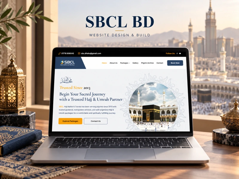 SBCL BD live website laptop preview