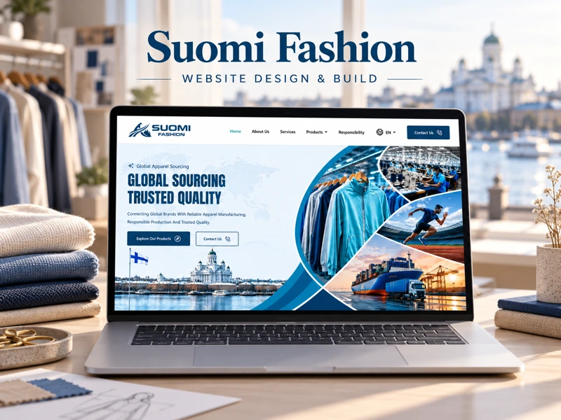 Suomi Fashion website built by our team