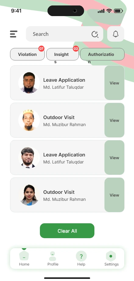 True Presence — Notification 01 / 2 app screen